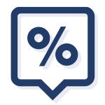 icon with percent sign